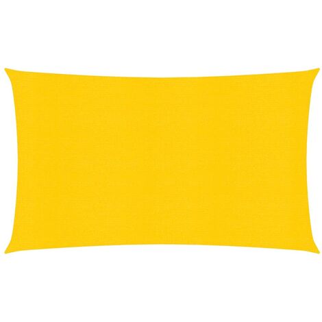 Voile d'ombrage 160 g-m² Jaune 2,5x5 m PEHD (1/5)