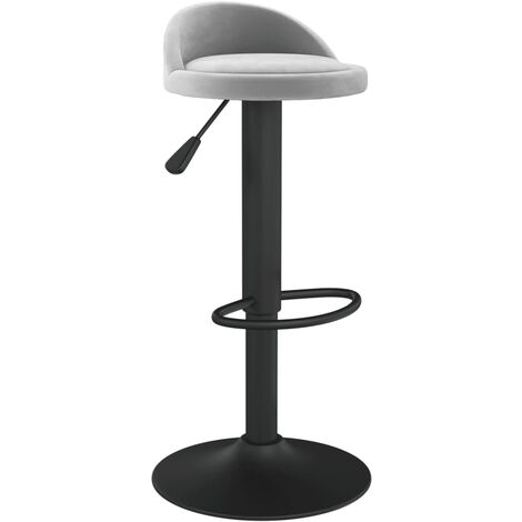 Tabouret de bar Gris clair Velours Ruza (1/5)