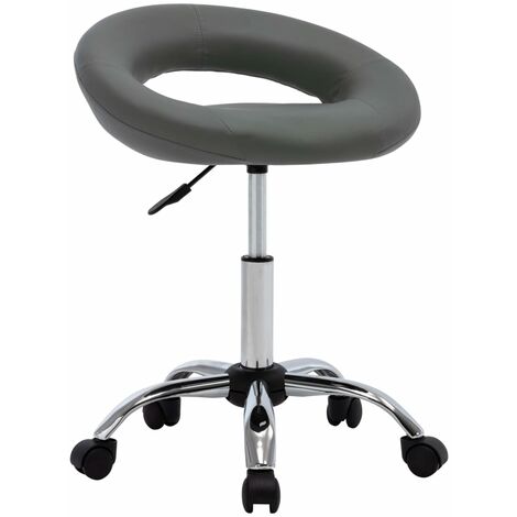 Chaise pivotante de salle à manger Gris Similicuir 3 (1/5)