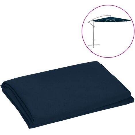 Tissu de remplacement pour auvent Bleu et blanc 5x3,5 m - EAN