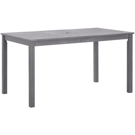 Table de jardin Délavage gris 140x80x74 Bois d'acacia massif (1/5)