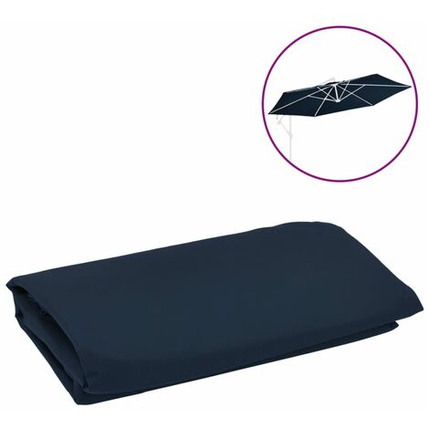 Tissu de remplacement pour parasol déporté Bleu 350 cm (1/4)