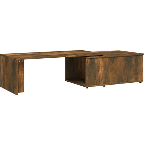 Table basse Chêne fumé 150x50x35 Bois d'ingénierie (1/5)