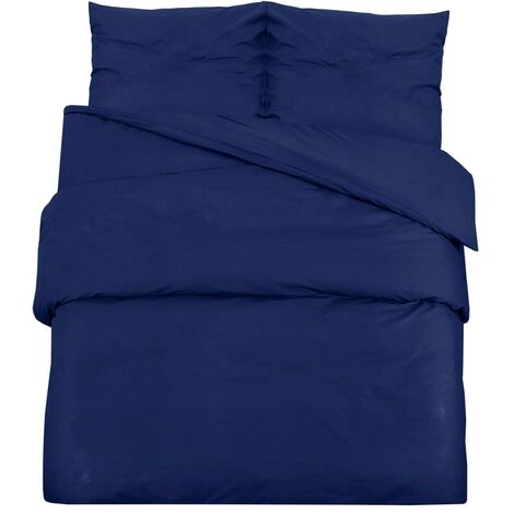 Housse de couette Percale 240x260 Bleu marine