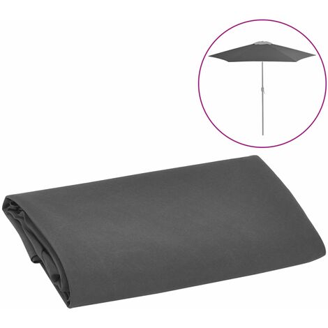 Tissu de remplacement pour parasol d'extérieur Anthracite 300cm (1/4)