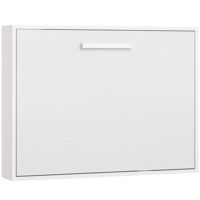Lit escamotable horizontal 120x180 - Optima-Avec matelas-Coffrage Gris anthracite-Façade Parme