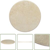 Dessus de table Crème Ø60x2,5 Marbre
