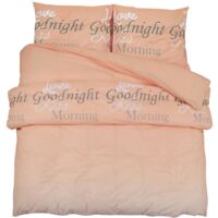 Ensemble de housse de couette rose 220x240 Coton