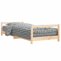 Cadre de lit pour enfants 80x200 bois de pin massif