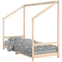 Cadre de lit pour enfants 80x200 bois de pin massif