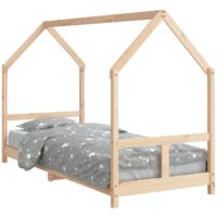 Cadre de lit pour enfants 80x200 bois de pin massif