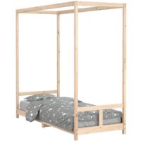 Cadre de lit pour enfants 80x200 bois de pin massif