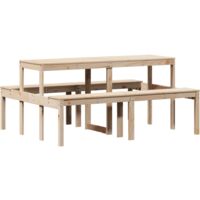 Table de pique-nique 160x134x75 bois massif de pin