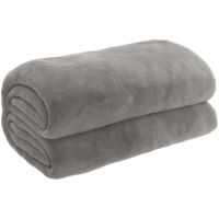 Couverture lestée avec housse Gris 122x183 5 kg Tissu
