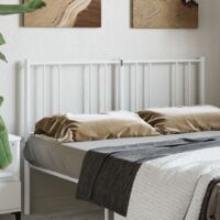 Tête de lit métal blanc 120cm