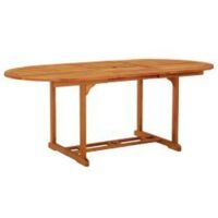 Table de jardin 200x100x75 Bois d'eucalyptus solide