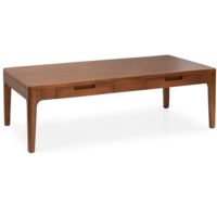 Table basse VALENCIA – Bois massif d’acajou – 120cm