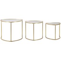 Ensemble triangulaire de table basse 3 pièces cm ø 60x50-50x45-40x40