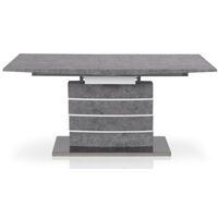 Table extensible bois effet béton Milbou 160/200 cm