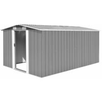 Abri de jardin 257x392x181 Métal Gris
