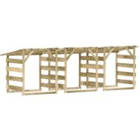 Pergolas avec toits 3 pcs 100x90x100 Bois de pin imprégné