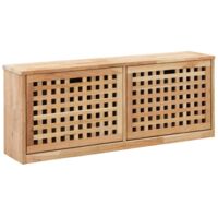 Banc à chaussures bois de noyer massif Kuando L 94 x H 38cm - Design et pratique