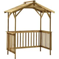 Abri de barbecue 163,5x93x210 Bois de pin imprégné