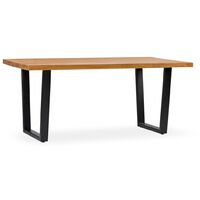 Table à manger en bois clair massif de Mindy Zandhu 180cm