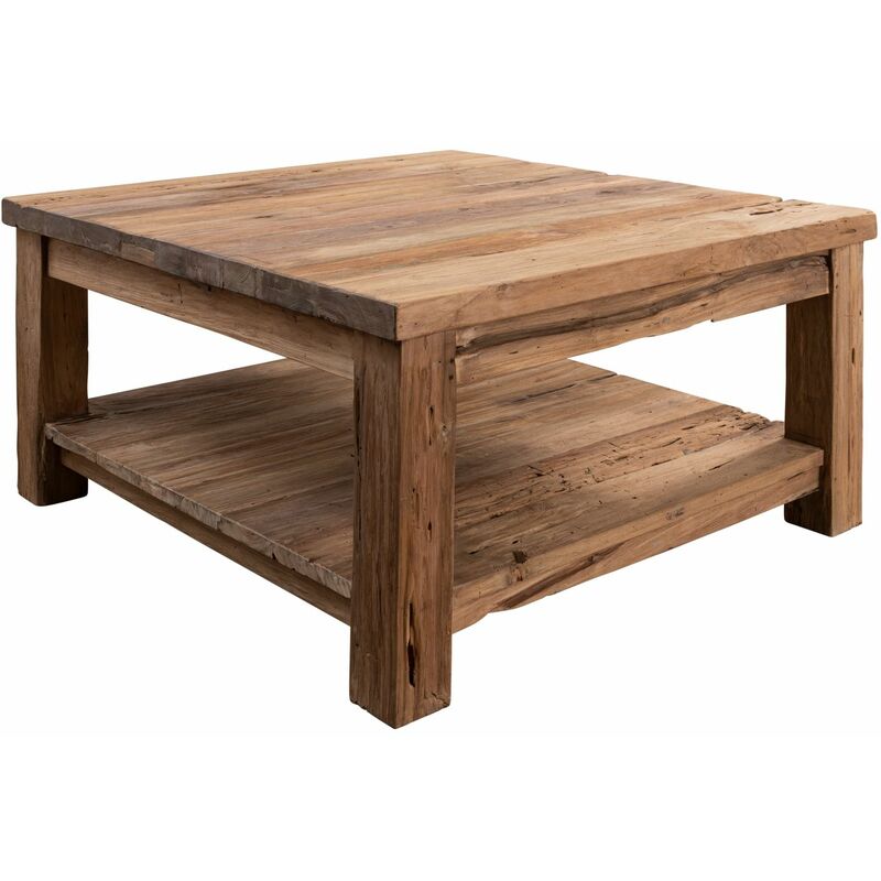 tavolino da salotto in legno di Teak 130x75x45 naturale grezzo BASSANO #139