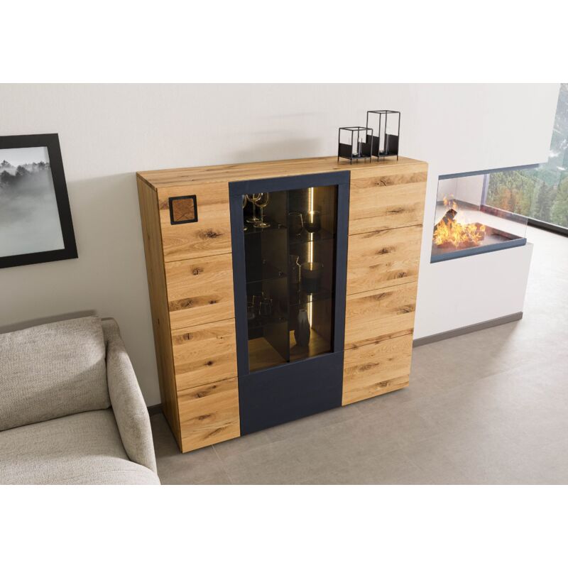 MOBILI 2G - Mobile bagno contemporaneo legno bianco shabby L.130 P.60