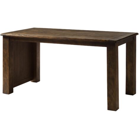 Schreibtisch Mango 160x80x80 braun lackiert RAILWAY 4004 (1/4)