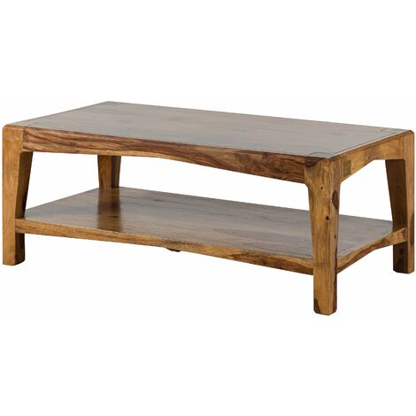 ANCONA #101 Tavolino da salotto in legno di sheesham - laccato / marrone  120x60
