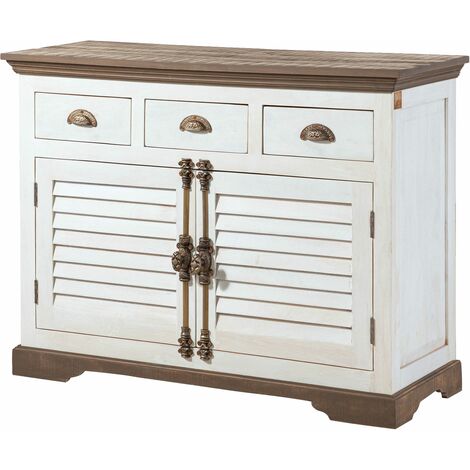 Credenza classica con alzata laccata