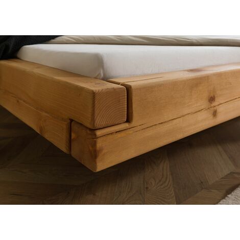 Letto Matrimoniale hi Box Olmo Naturale Con Rete E Contenitore, 160x190  Cm in vendita online