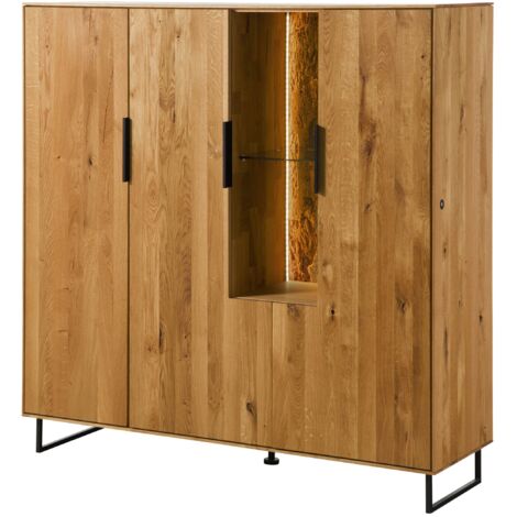 Credenza in legno di Quercia selvatica 115x45x75 oliato / naturale