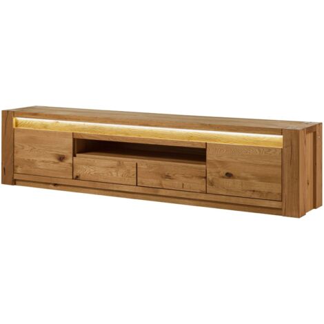 Vetrina in legno di Quercia Selvatica 65x40x148 bianco oliato