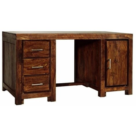 scrivania in legno di Sheesham palissandro 150x75x78 miele