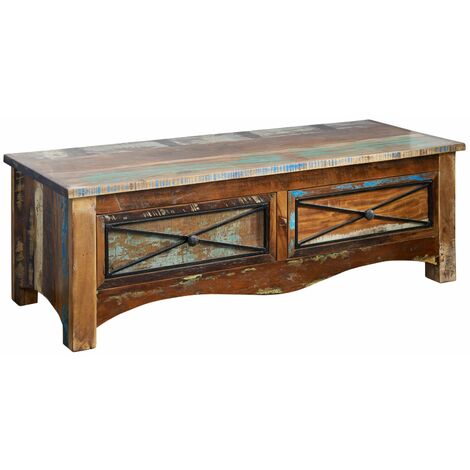NATURE OF SPIRIT 110 Mobile d'appoggio in legno riciclato - laccato / multicolore 120x45x40