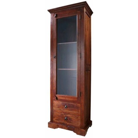 Vitrine 110x45 Acacia laqué Miel OXFORD #0425