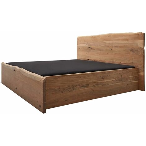 PURE ACACIA 302 Letto matrimoniale in legno di acacia - laccato / natur 160x200