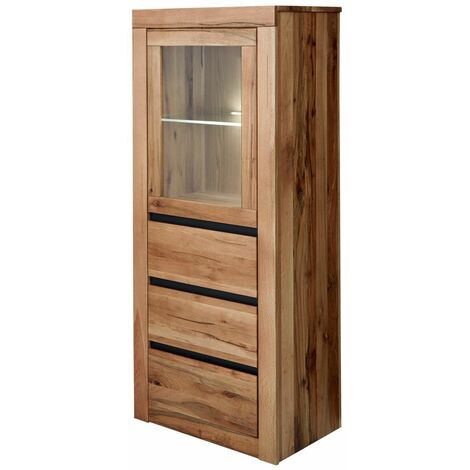 PURE OAK 105 Vetrina in legno di quercia selvatica - oliato / natur