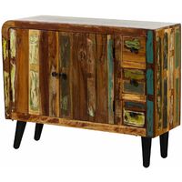 SIXTIES 112 Madia in legno riciclato - laccato / multicolore 110x40x86