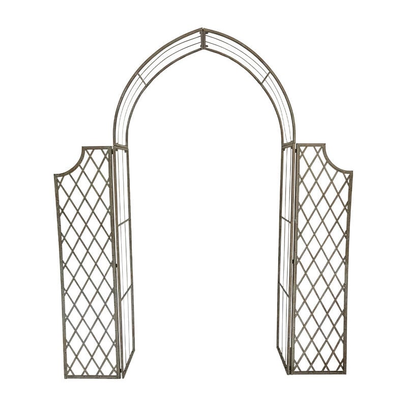 Arche De Jardin En Métal Louis Moulin - Pergola Fer Vieilli 97 X 198 Cm
