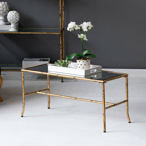 Table basse métal Gold 92x41x43cm (1/3)