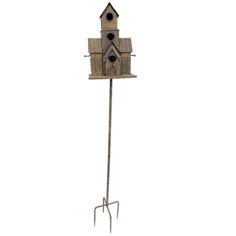 Grand nichoir oiseaux maison à planter 166x20x28cm (1/2)