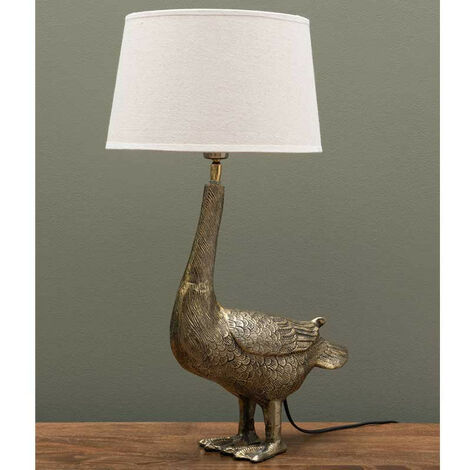 Lampe à poser Colvert dorée 34x14x41cm