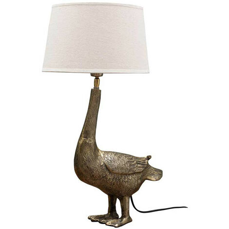 Lampe à poser Colvert dorée 34x14x41cm