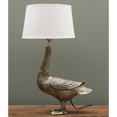 Lampe à poser Colvert dorée 34x14x41cm