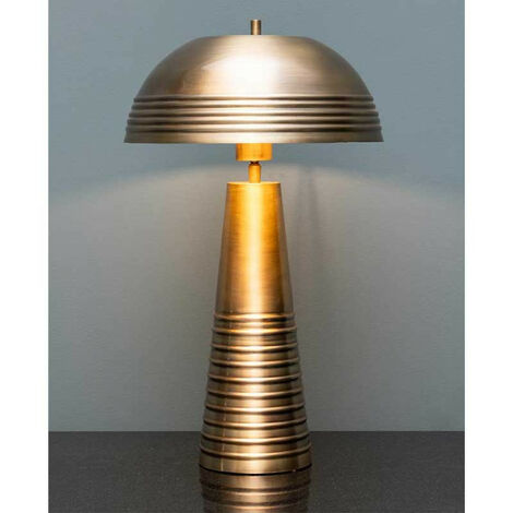 Lampe à poser dorée champignon 30x53cm