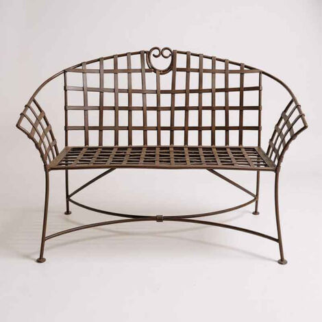 Banc jardin fer plein 130x57x83cm (1/4)
